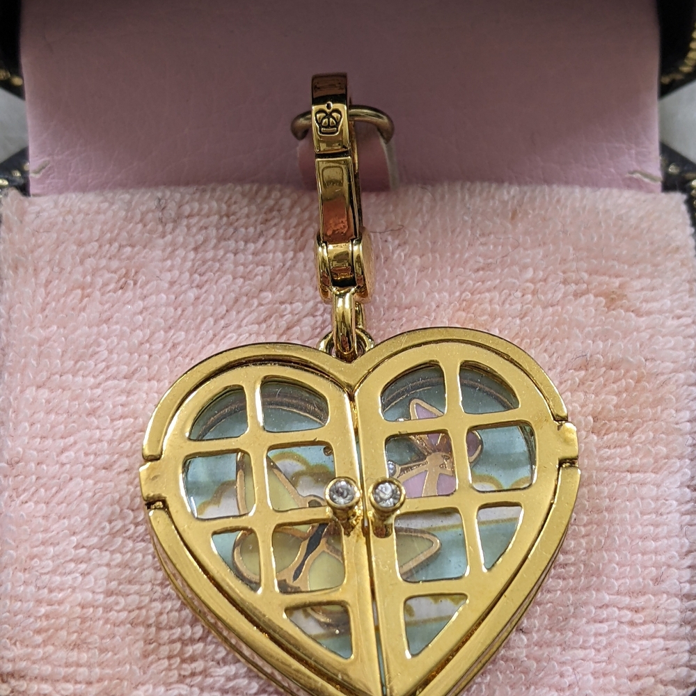 Rare Juicy Couture Heart Window Charm